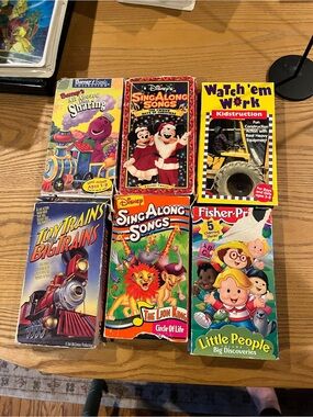 Disney/Fisher Price Vintage 90s/80s VHS Lot